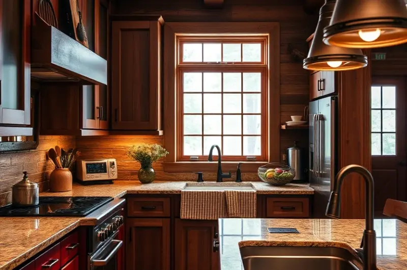 Cabin kitchen ideas 1