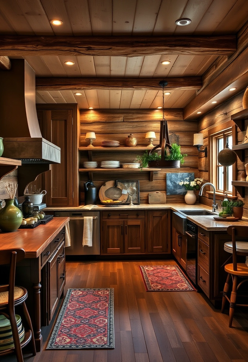 Cabin kitchen ideas 14