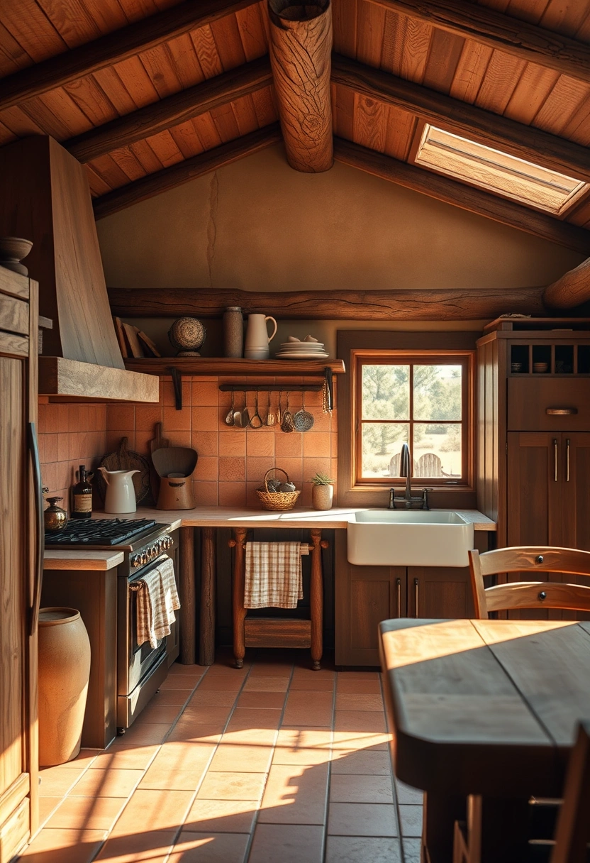 Cabin kitchen ideas 19