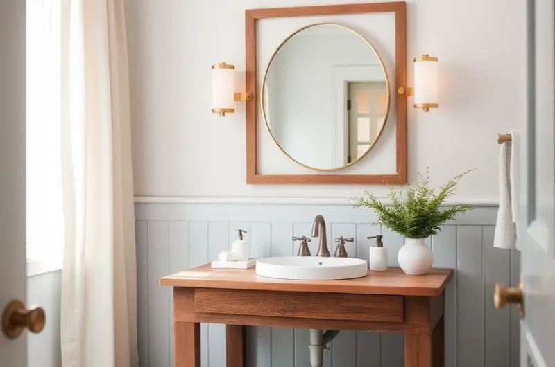 Coastal farmhouse bathroom ideas 1