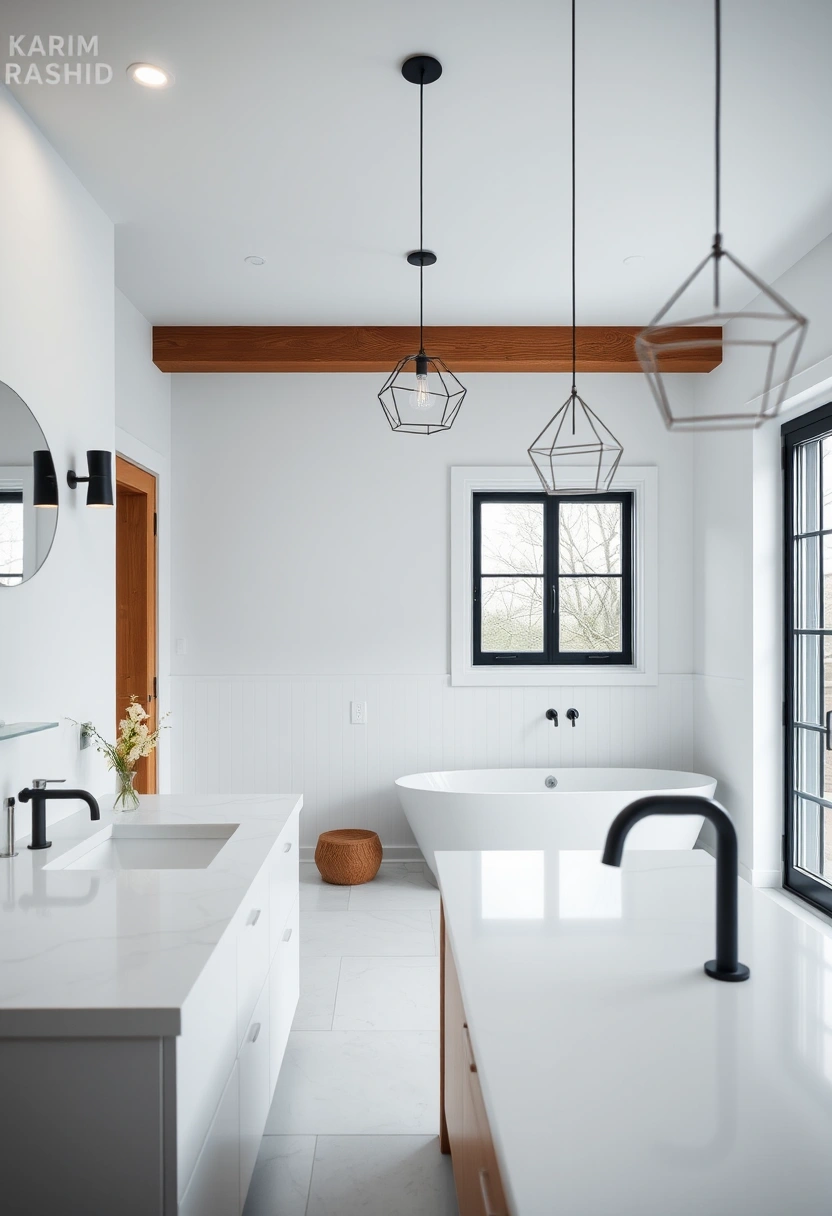 Coastal farmhouse bathroom ideas 12