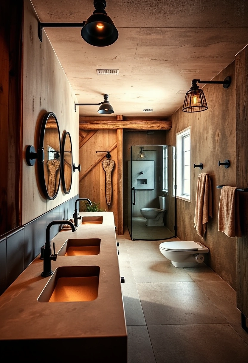 Coastal farmhouse bathroom ideas 17