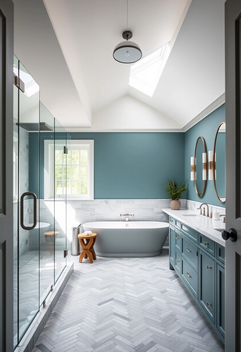 Coastal farmhouse bathroom ideas 18