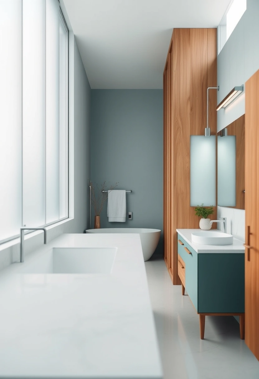 Coastal farmhouse bathroom ideas 5