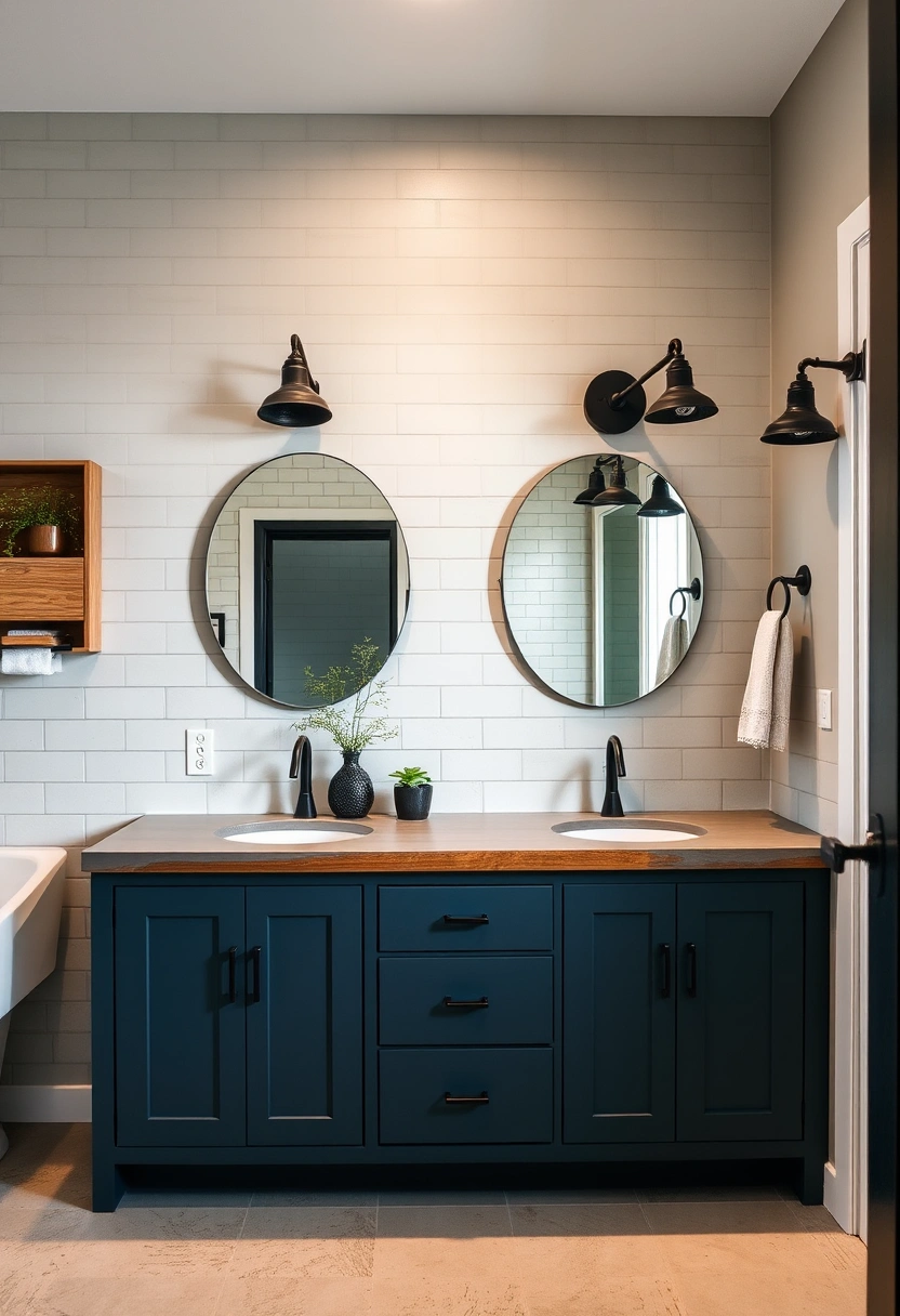 Coastal farmhouse bathroom ideas 7