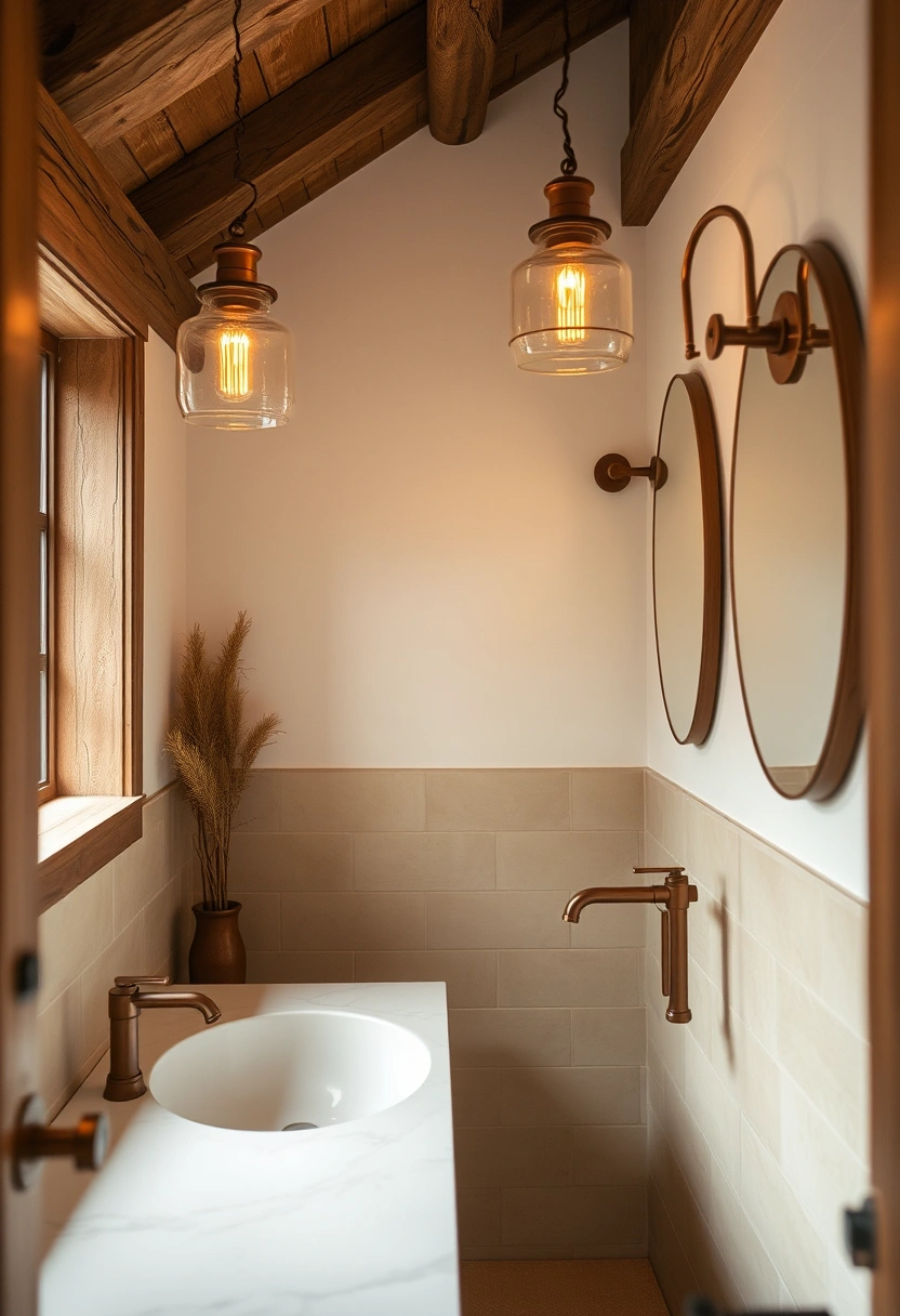 Coastal farmhouse bathroom ideas 9