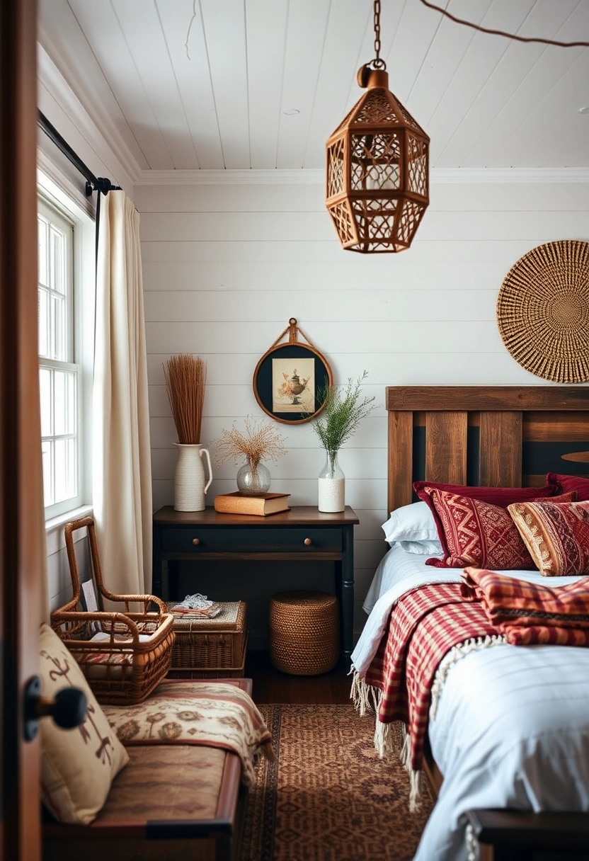 Coastal farmhouse bedroom ideas 13
