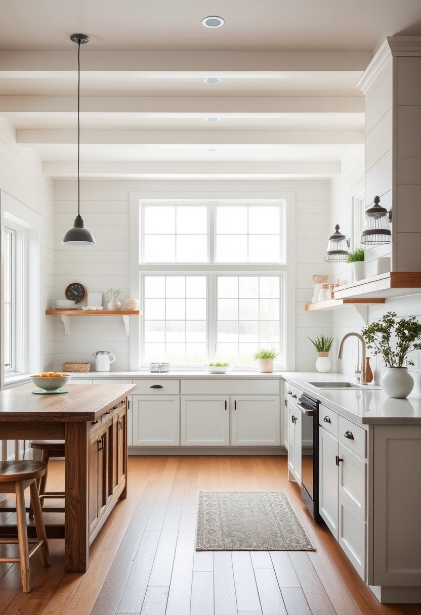 Coastal farmhouse kitchen ideas 1
