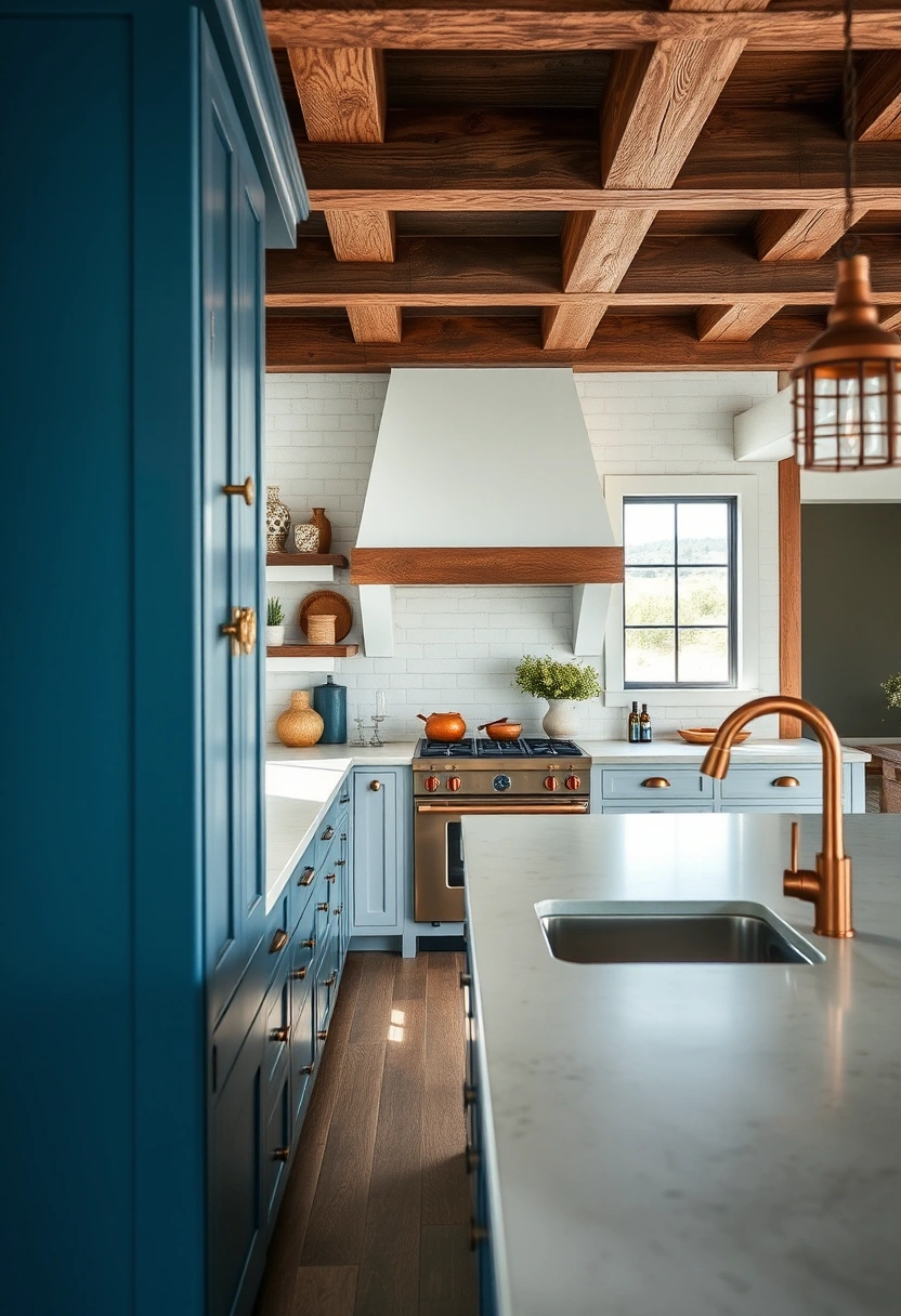 Coastal farmhouse kitchen ideas 4