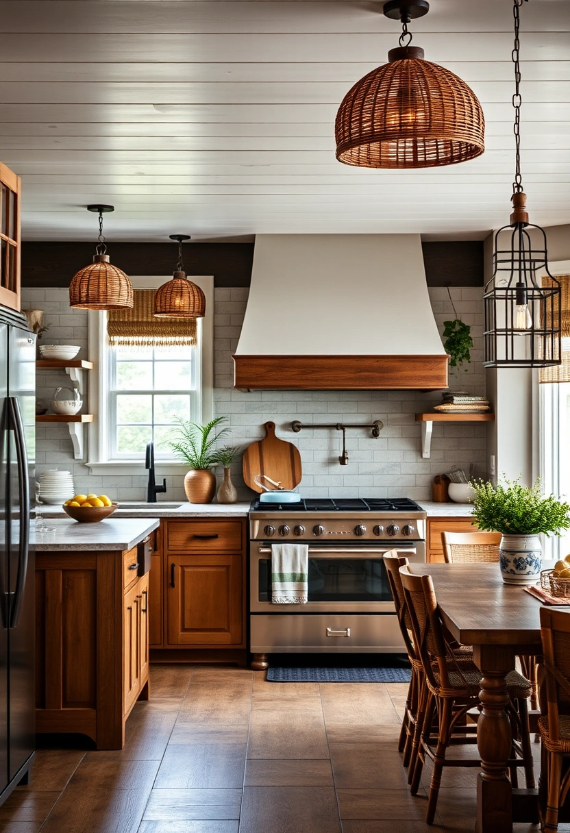 Coastal farmhouse kitchen ideas 6