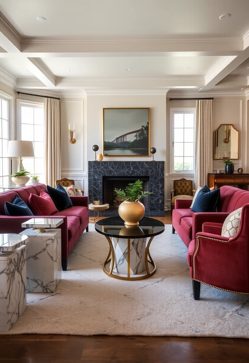 Coastal farmhouse living room ideas 15