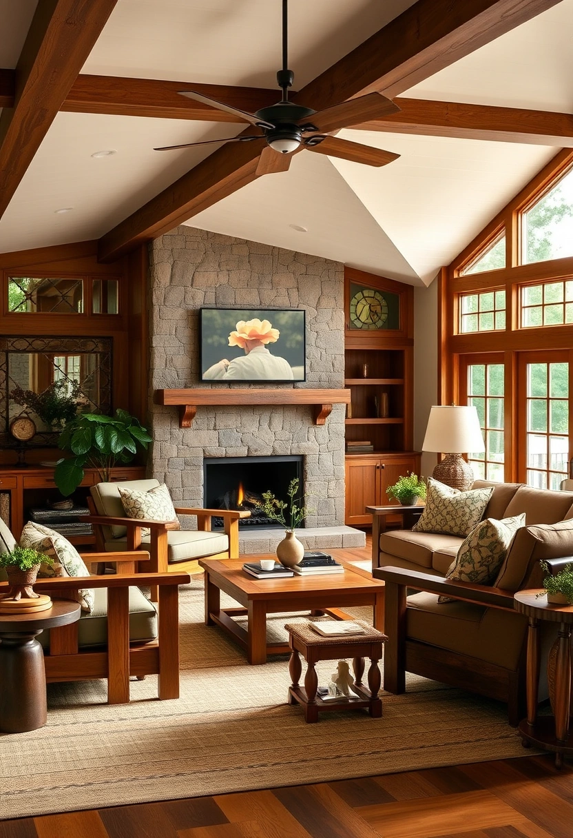 Coastal farmhouse living room ideas 16