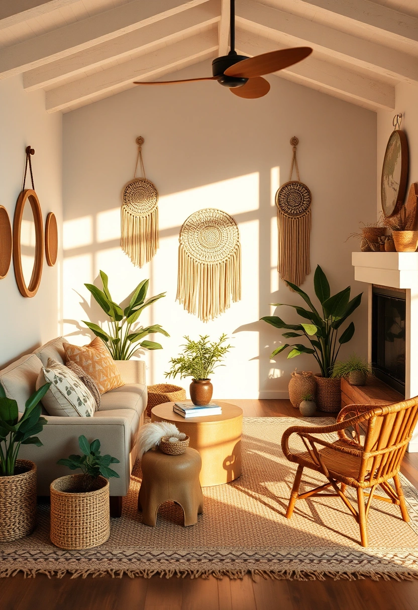 Coastal farmhouse living room ideas 7