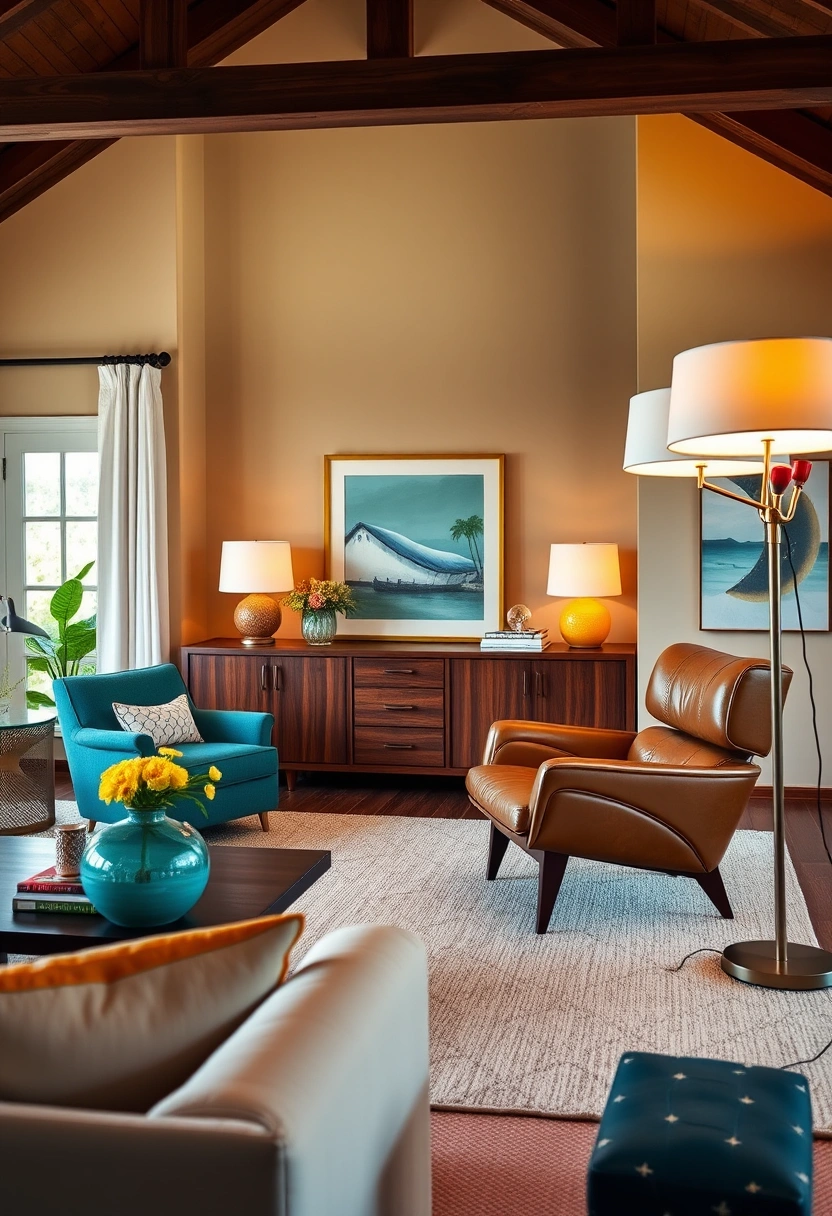 Coastal farmhouse living room ideas 8