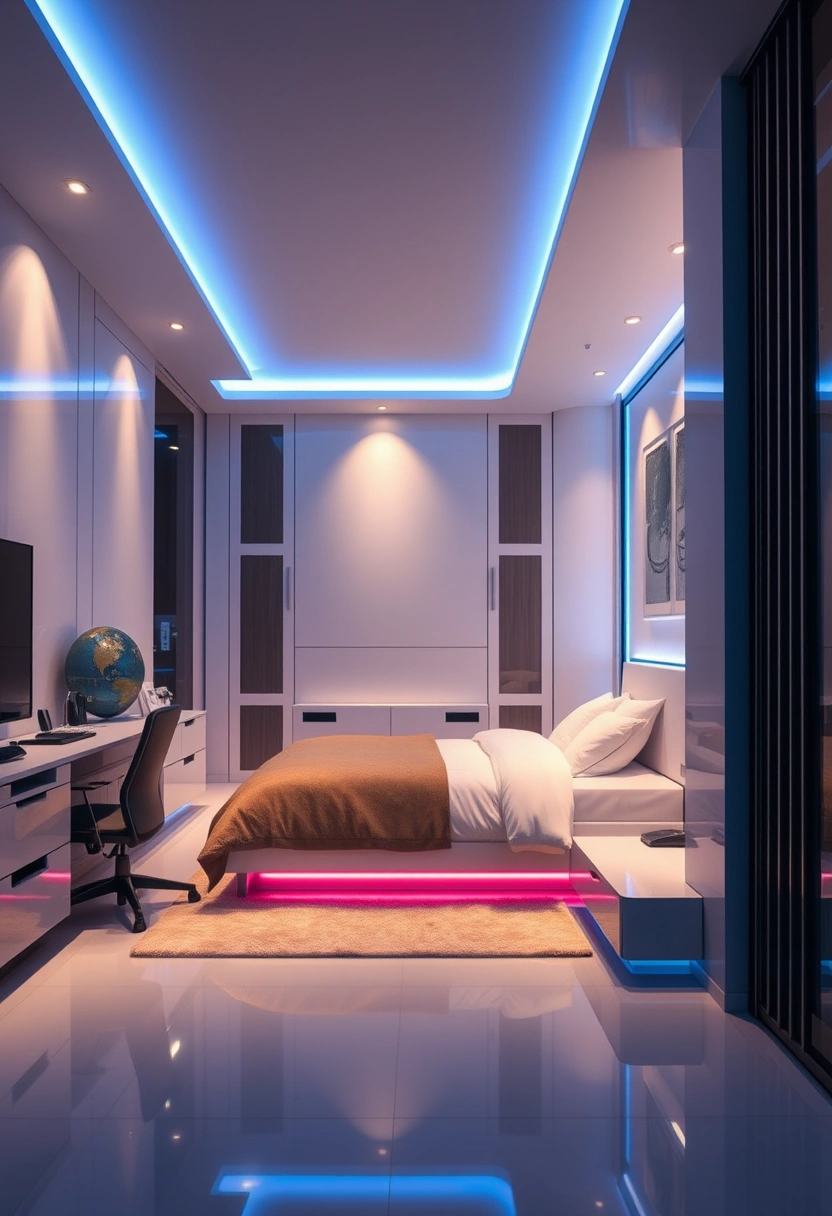 Colorful minimalist bedroom ideas 20