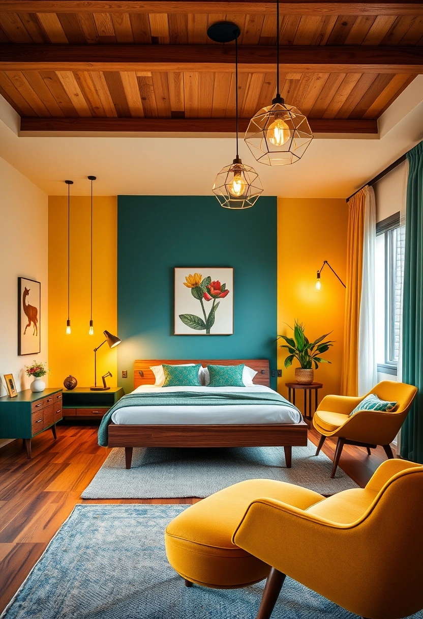 Colorful minimalist bedroom ideas 5