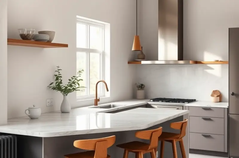 Corner countertop decor ideas 1