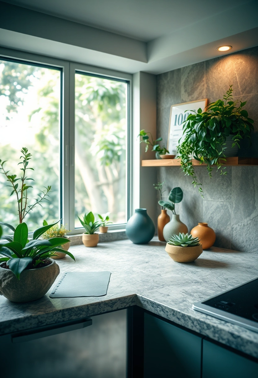 Corner countertop decor ideas 20
