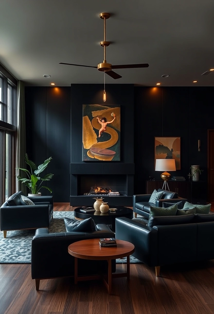 Cozy mid century modern living room ideas 13