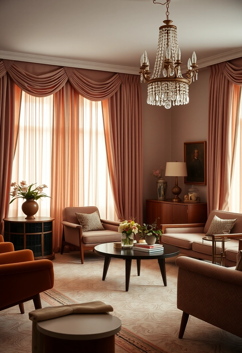 Cozy mid century modern living room ideas 14