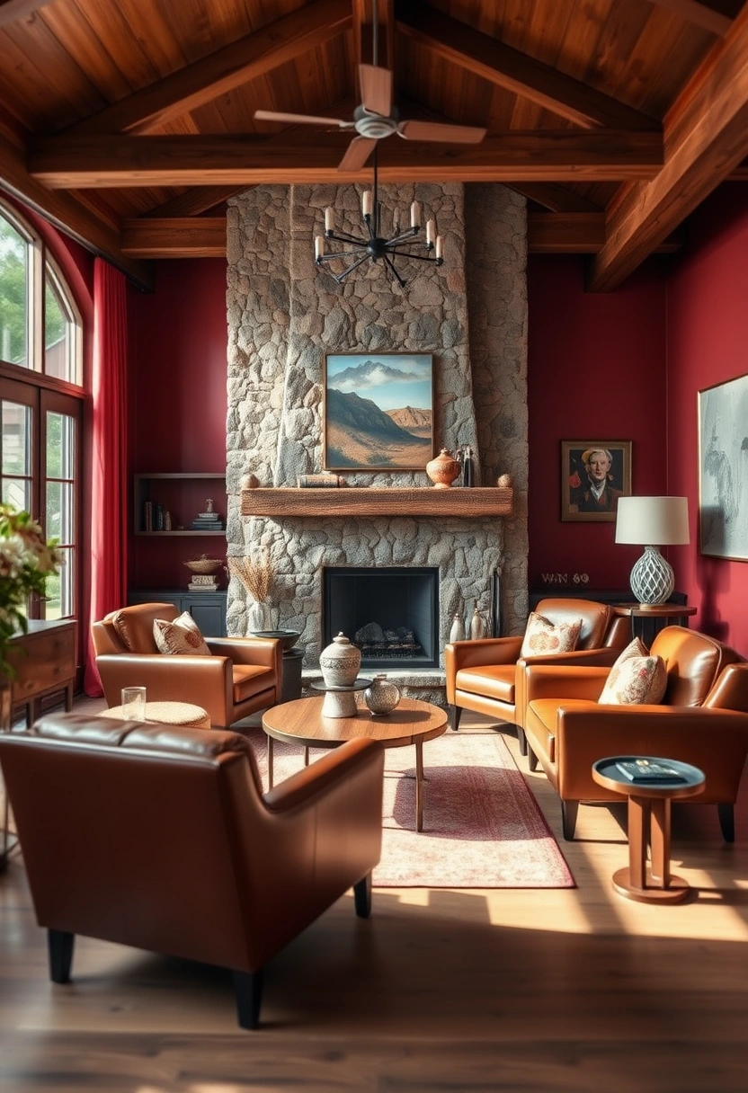 Cozy mid century modern living room ideas 15