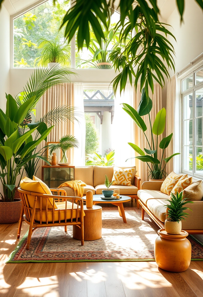 Cozy mid century modern living room ideas 17