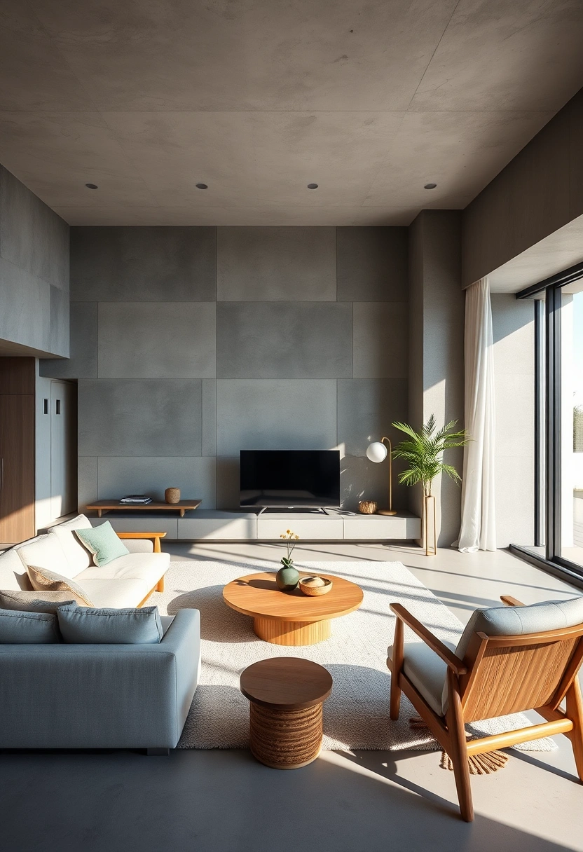 Cozy mid century modern living room ideas 9