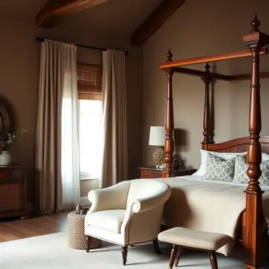 Cream and brown bedroom ideas 1