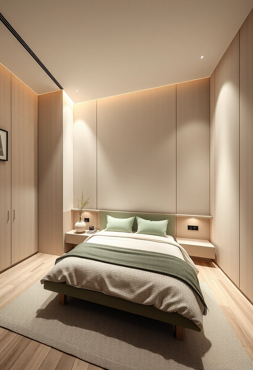Cream and sage bedroom ideas 7