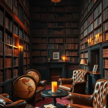 Dark academia decor ideas 1