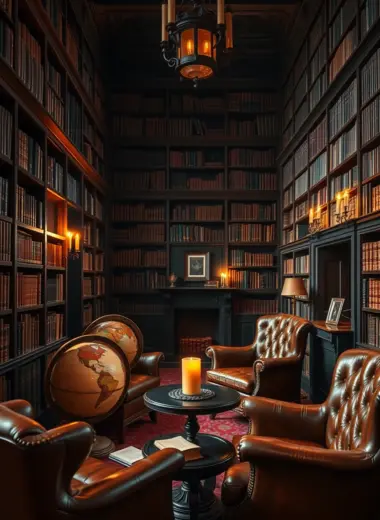 Dark academia decor ideas 1