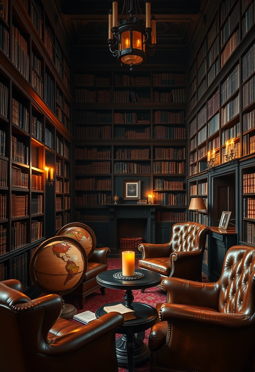 Dark academia decor ideas 1