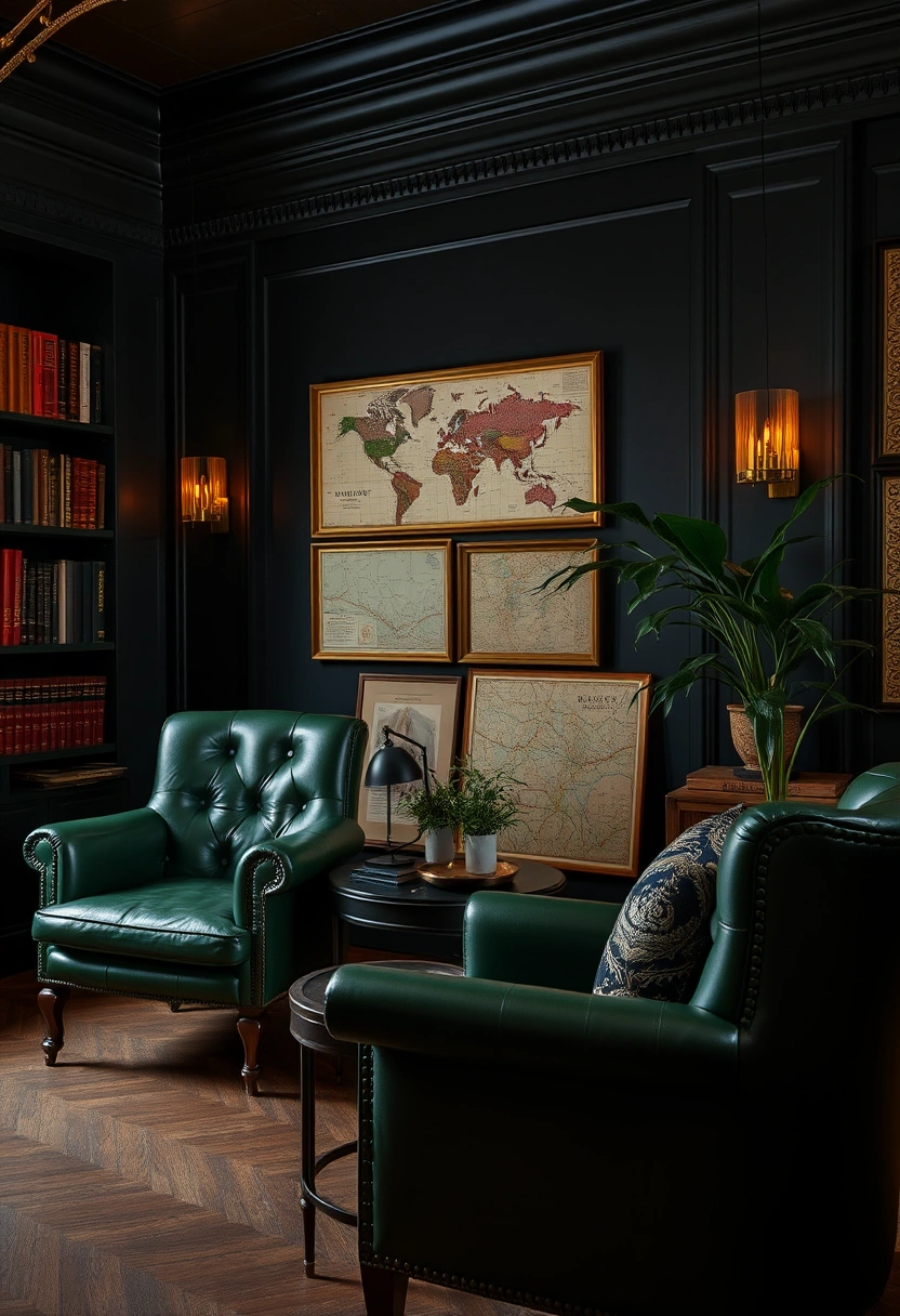 Dark academia decor ideas 12