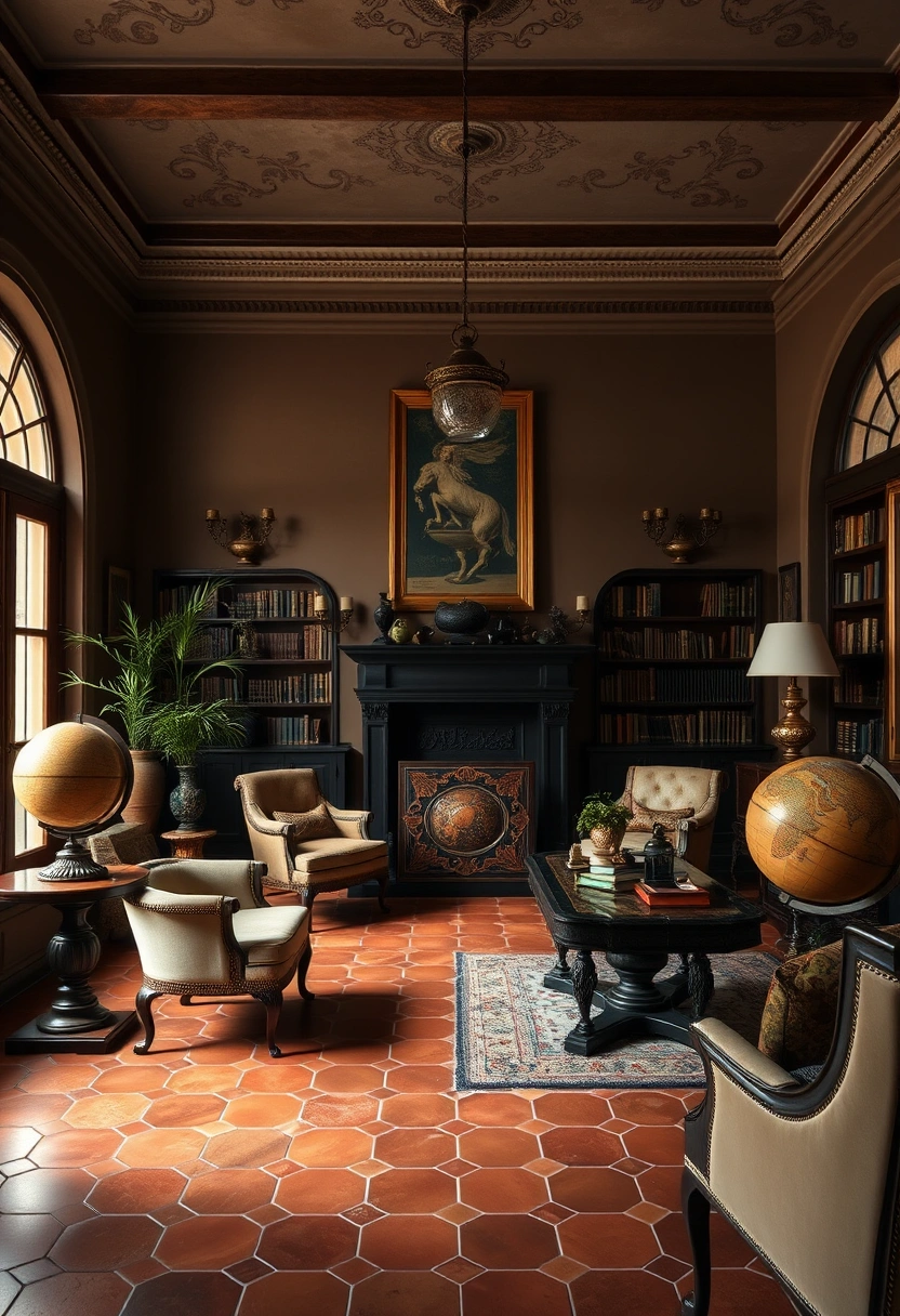 Dark academia decor ideas 18
