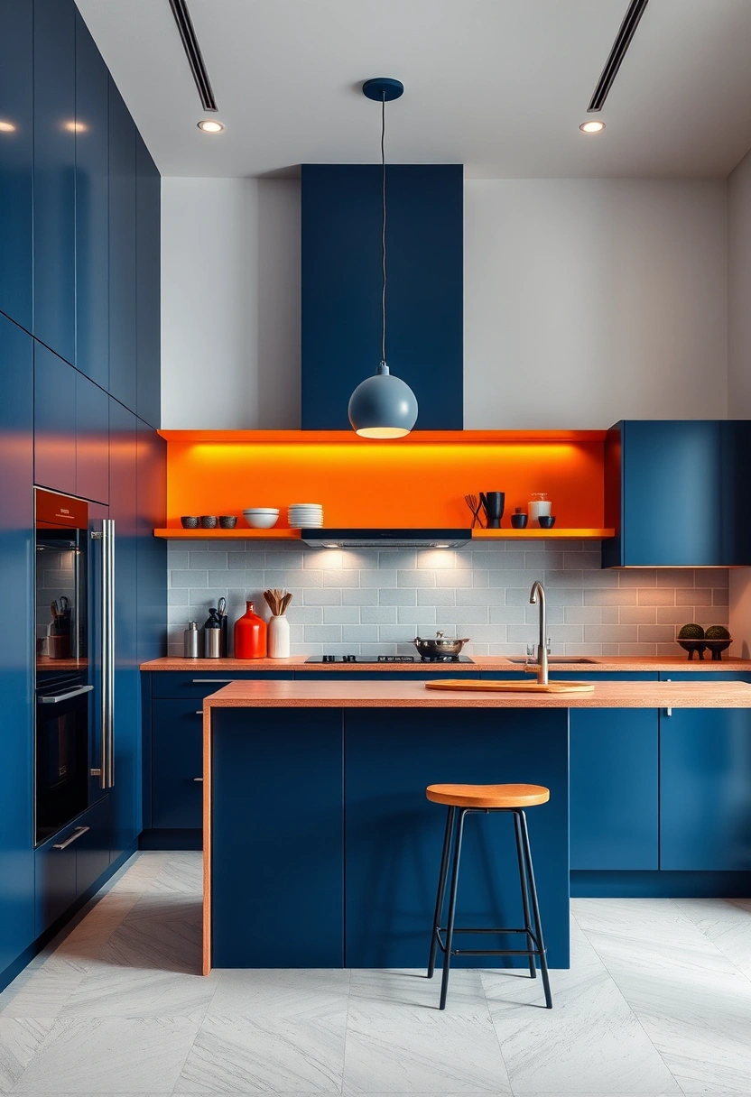 Dark blue kitchen ideas 18