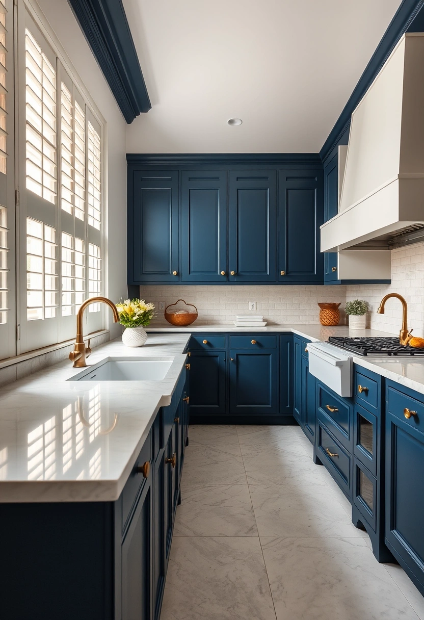 Dark blue kitchen ideas 19