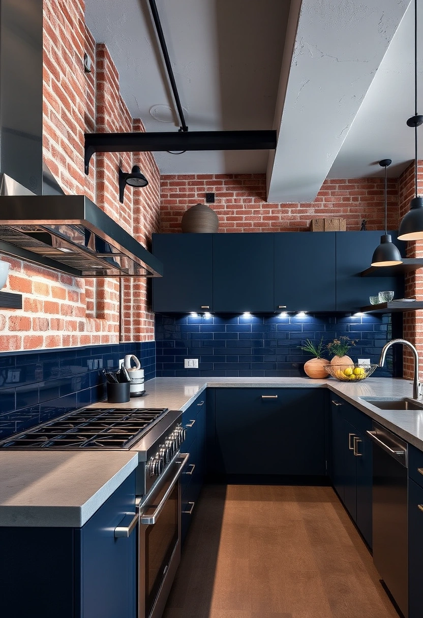 Dark blue kitchen ideas 2