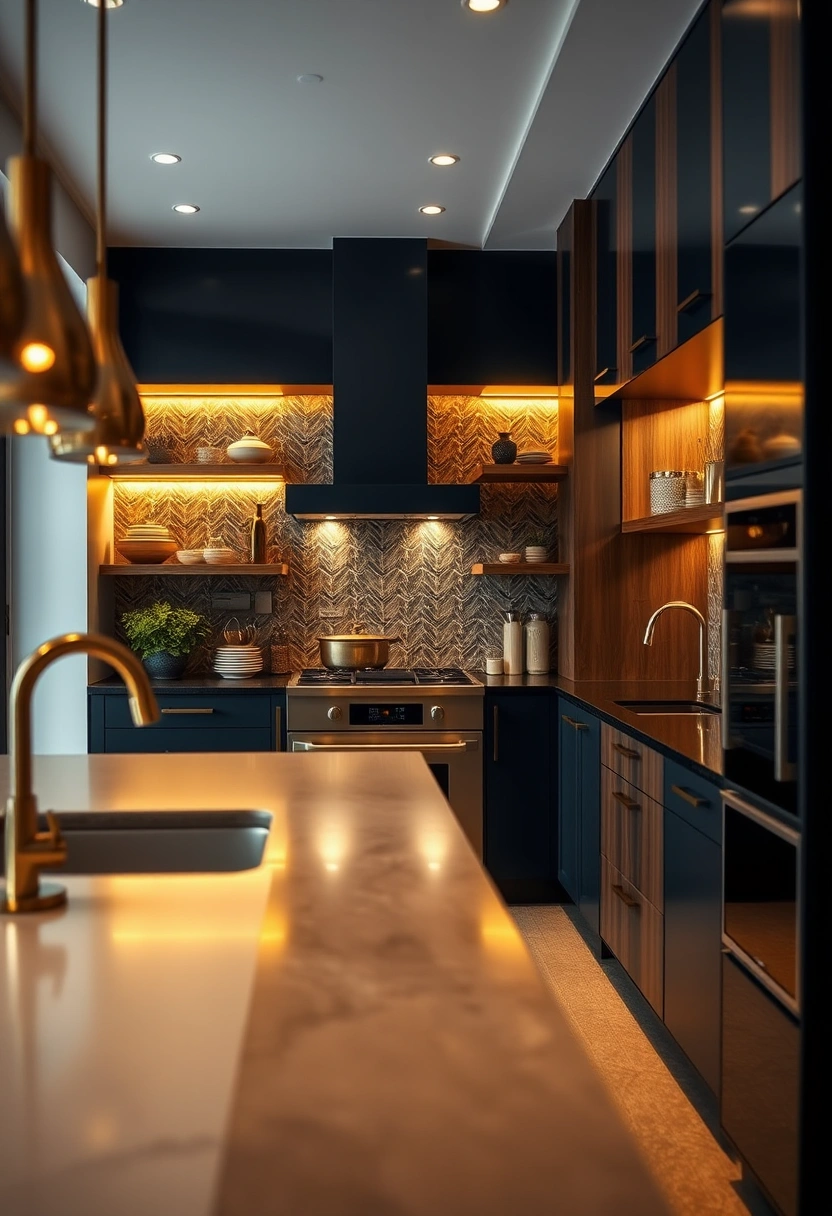 Dark blue kitchen ideas 5
