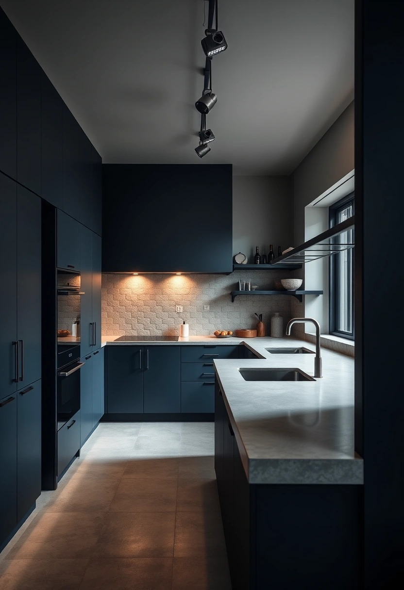Dark blue kitchen ideas 8