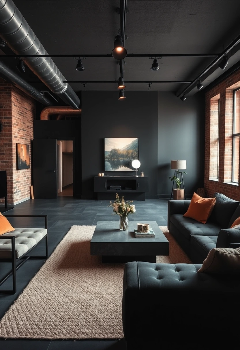 Dark boho living room ideas 9