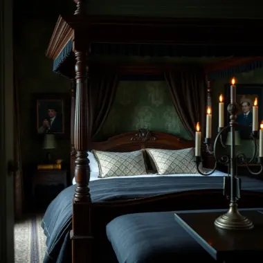 Dark cottagecore bedroom ideas 1