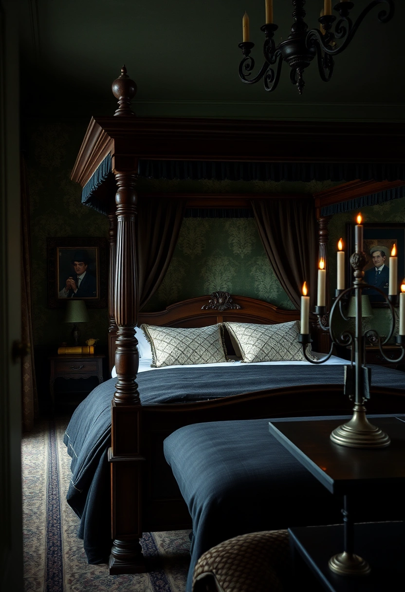 Dark cottagecore bedroom ideas 1