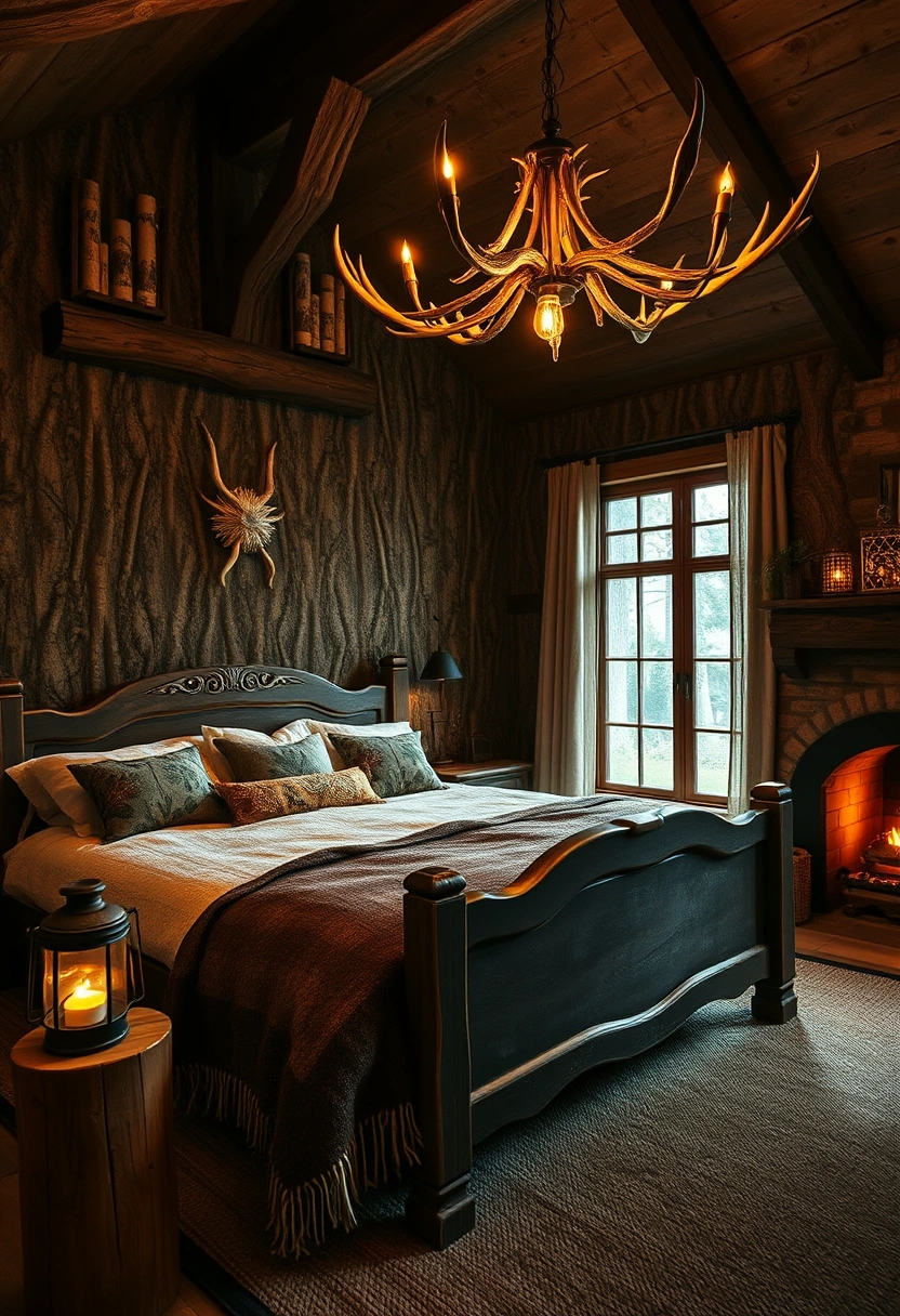 Dark cottagecore bedroom ideas 11