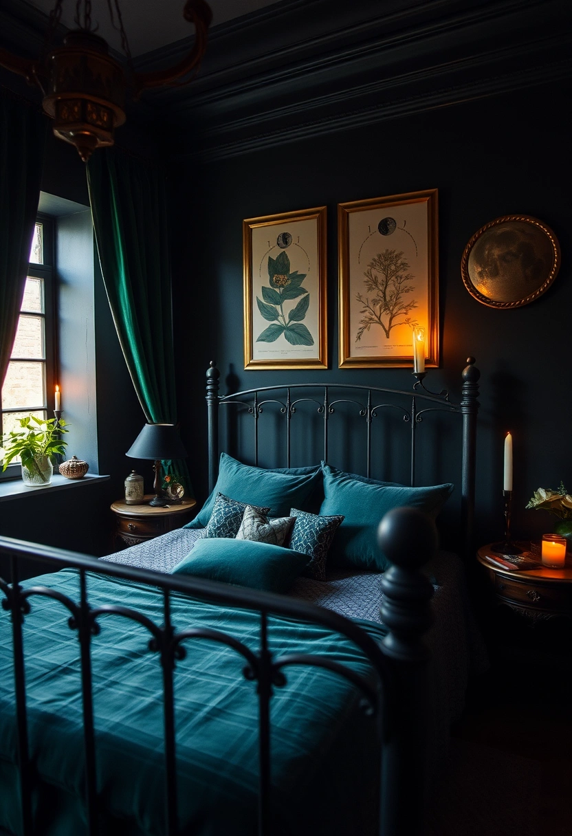 Dark cottagecore bedroom ideas 12