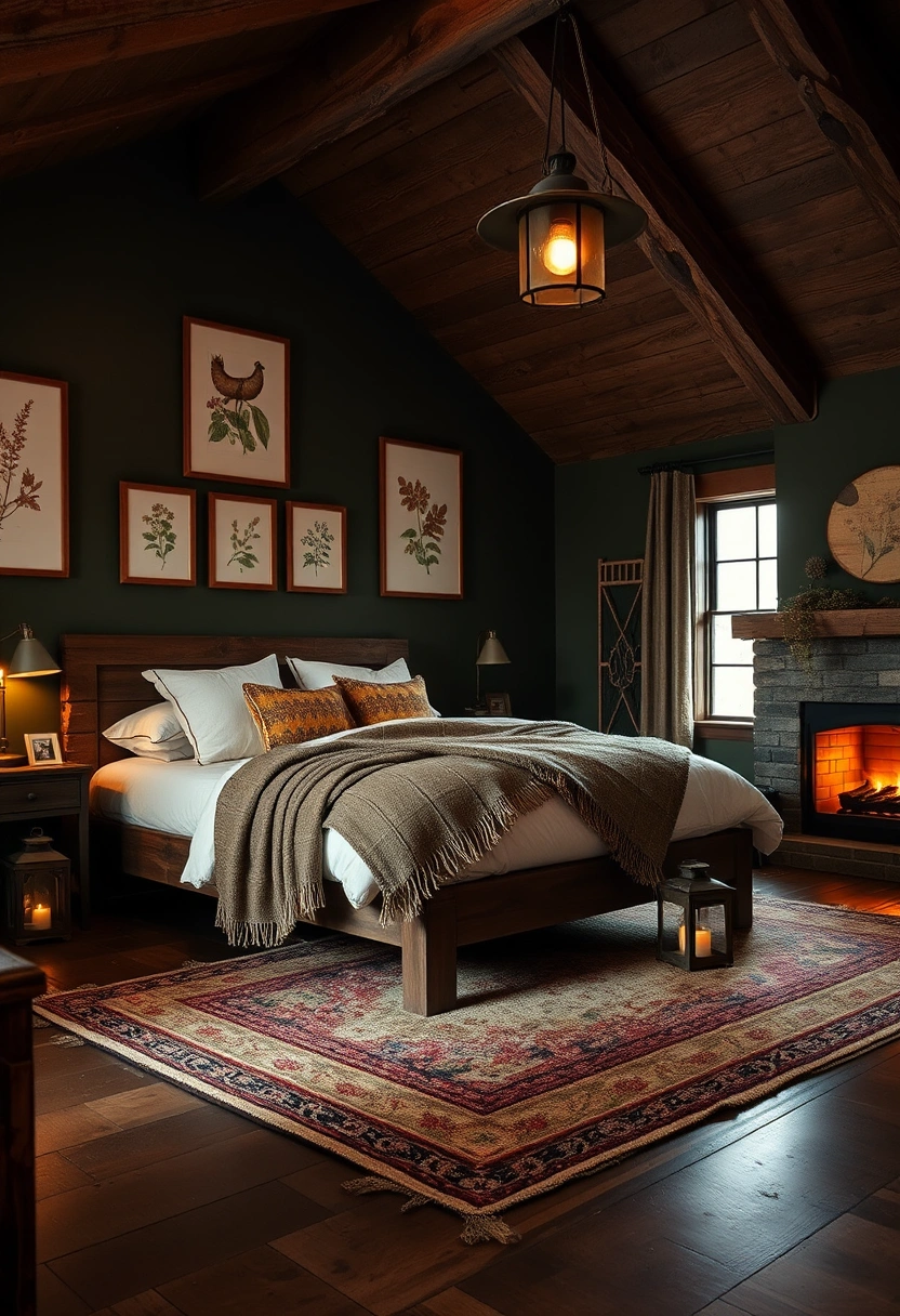 Dark cottagecore bedroom ideas 15