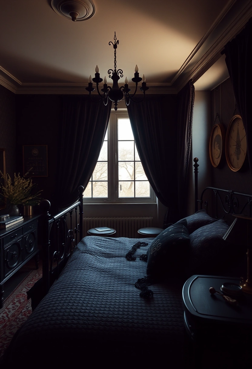 Dark cottagecore bedroom ideas 18