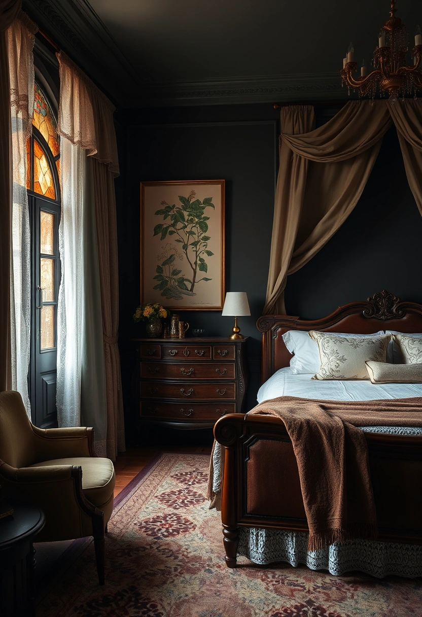 Dark cottagecore bedroom ideas 20