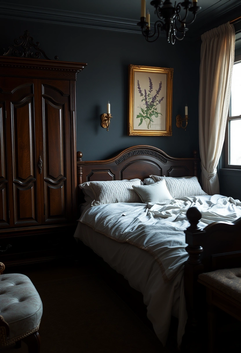 Dark cottagecore bedroom ideas 4