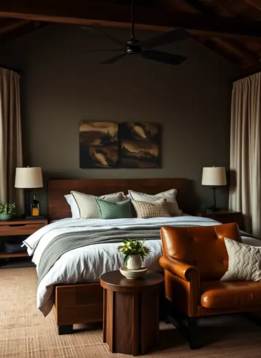 Dark earthy bedroom ideas 1