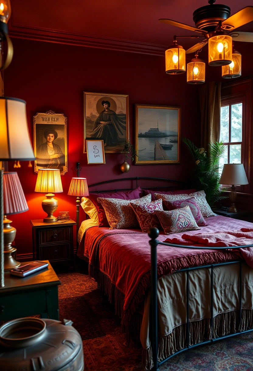 Dark earthy bedroom ideas 17